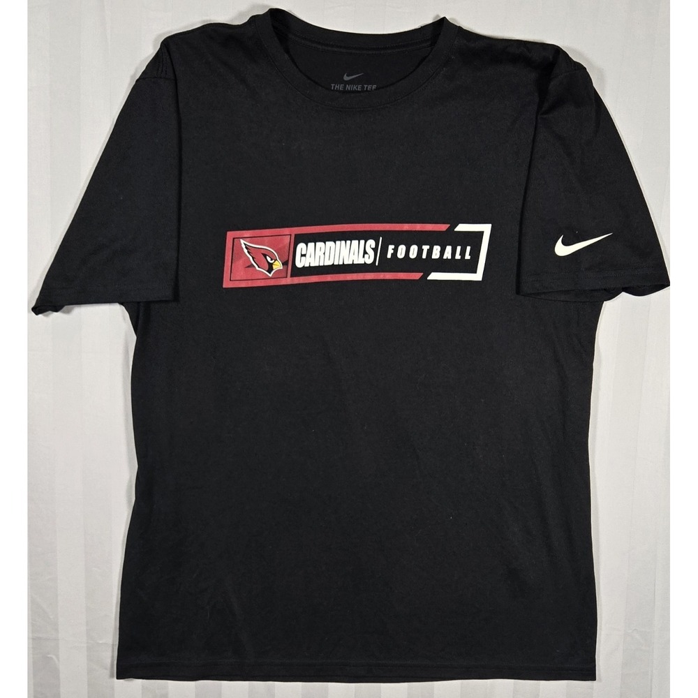 Mens Nike DriFit NFL Arizona Cardinals Short Sleeve T Shirt Black Large
